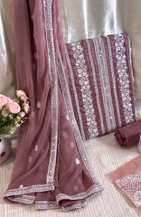 Meerub Exclusive V4 By AB Textiles Unstitched Embroidered Chiffion Chiffon 3 Piece - ABMRBEV4-01 Fomal Collection