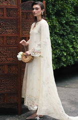 Qline by Qalamkar Unstitched Lawn Embroidered 3 Piece Suit - QLMQDL-1- Savera -  Summer Collection