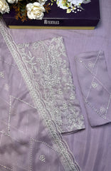 Meerub Exclusive V5 By AB Textiles Unstitched Embroidered Chiffion  3 Piece - ABMRBEV5-01 Fomal Collection