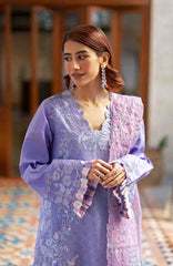 Astoria By Mushq Unstitched  Festive Lawn Embroidered 3 Piece Suit - MQHMAFL-05- Noctelle- Summer Collection
