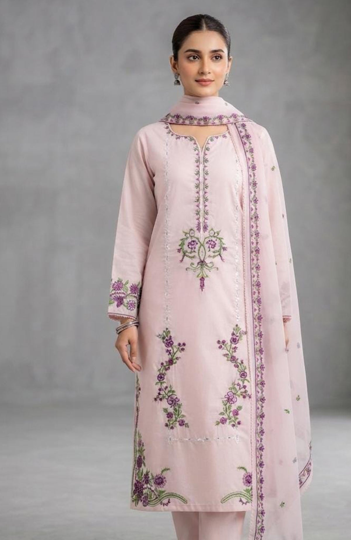 Luxury Embroidered by Saqafat Unstitched Embroidered 3 Piece Suit - SQFTESS-01- Summer Collection