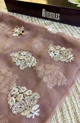 Meerub Premium V2 By AB Textiles Unstitched Embroidered Chiffion 3 Piece - ABMRBEV2-02- Fomal Collection