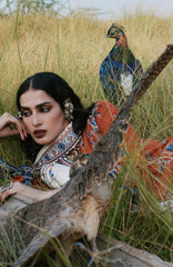 Kot Radha Kishan - Into The South By Hussain Rehar Unstitched Karandi  3 Piece Suit- HRKRKRDW- Noori - Winter Collection