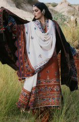 Kot Radha Kishan - Into The South By Hussain Rehar Unstitched Karandi  3 Piece Suit- HRKRKRDW- Noori - Winter Collection