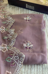 Meerub Premium V2 By AB Textiles Unstitched Embroidered Chiffion 3 Piece - ABMRBEV2-02- Fomal Collection