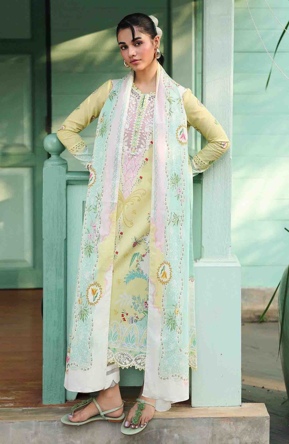 QPrints By Qalamkar Unstitched Lawn Printed 3 Piece Suit QLMQP26 Jovie - 10A - Summer Collection