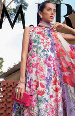 Mprints Safari Scape by Maria B Unstitched Lawn Embroidered 3 Piece Suit - MBMPSSL-2A -  Summer Collection