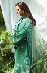 Luxury Lawn VoII By Elaf Unstitched Lawn Embroidered 3 Piece Suit - ELFLXL-2A- Lovers Eden - Summer Collection