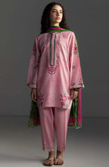 Coco Lawn By Zara Shahjahan Embroidered Lawn Suits Unstitched 3 Piece - CCLZSL2A - MIRO - Summer Collection