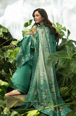 Luxury Lawn VoII By Elaf Unstitched Lawn Embroidered 3 Piece Suit - ELFLXL-2A- Lovers Eden - Summer Collection