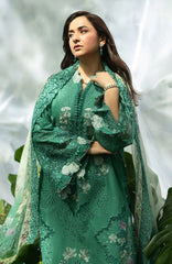 Luxury Lawn VoII By Elaf Unstitched Lawn Embroidered 3 Piece Suit - ELFLXL-2A- Lovers Eden - Summer Collection