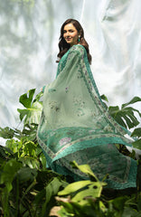 Luxury Lawn VoII By Elaf Unstitched Lawn Embroidered 3 Piece Suit - ELFLXL-2A- Lovers Eden - Summer Collection