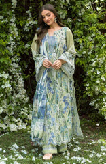Bridgerton By Elaf Unstitched Lawn Printed 3 Piece Suit  - ELFBRGLP-2A- Garden Affair- Summer Collection