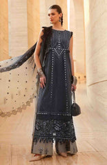 Luxury Lawn By Maria B Unstitched Lawn Embroidered 3 Piece Suit - MBLXL-2B - Summer Collection