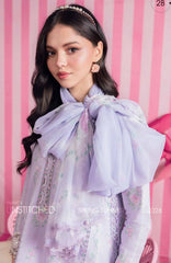 Mbasic by Maria B Unstitched Lawn Embroidered 3 Piece Suit - MBSCL-2B -  Summer Collection