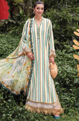 M Prints Eid II- By Maria B Unstitched Lawn Prints 3 Piece Suit  - MBMPEIDII-2B- Summer Collection