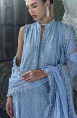 Luxury Lawn By Sobia Nazir Unstitched Lawn Embriodered 3 Piece Suit - SNLEL-2B- Summer Collection
