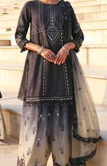 Luxury Lawn By Maria B Unstitched Lawn Embroidered 3 Piece Suit - MBLXL-2B - Summer Collection