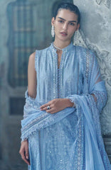 Luxury Lawn By Sobia Nazir Unstitched Lawn Embriodered 3 Piece Suit - SNLEL-2B- Summer Collection