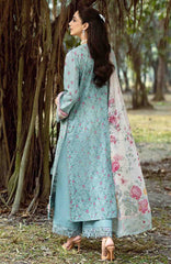 Chikankari by Elaf Unstitched Lawn Embroidered 3 Piece Suit - ELFCKL2B- Batik -Summer Collection