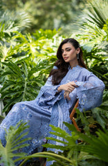 Luxury Lawn VoII By Elaf Unstitched Lawn Embroidered 3 Piece Suit - ELFLXL-2B- Lavender Luxe- Summer Collection