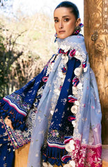Reine Luxury By Republic Unstitched Lawn Embroidered 3 Piece Suits- RPRLXL-4A- Sia- Summer Collection
