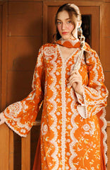 Summer Together  by Afrozeh Unstitched Lawn Embroidered 3 Piece Suit - AFRSTGL-09- Elyora- Summer Collection