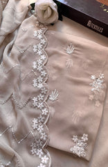 Meerub Premium V1 By AB Textiles Unstitched Embroidered Chiffion 3 Piece - ABMRBEV1-02- Fomal Collection