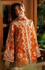 Summer Together  by Afrozeh Unstitched Lawn Embroidered 3 Piece Suit - AFRSTGL-09- Elyora- Summer Collection