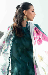 Nureh Gardenia Unstitched Lawn Embroidered 3 Piece Suit - NRGRDL2-02- Summer Collection