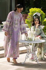 Signature Vol- II By Elaf Unstitched Lawn Embroidered 3 Piece Suit - ELFSGNV2-1B- Bianca - Summer Collection