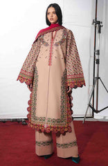 Jugnu by Hussain Rehar Unstitched Lawn Embroidered 3 Piece Suits- -JUGELXL-02- Nazeh- Summer Collection