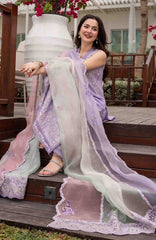 AYA –Luxury Lawn By Faiza Saqlain Unstitched Lawn Embroidered 3 Piece Suits - FSQLXL-SUELA- Summer Collection