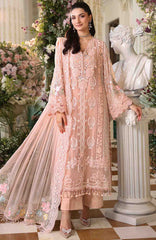 Tea Affair By Maria B Unstitched Chiffon Embroidered 3 Piece Suit- MBTACH-04- Formal Collection