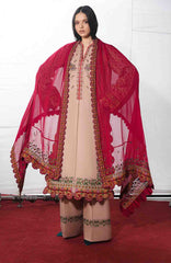 Jugnu by Hussain Rehar Unstitched Lawn Embroidered 3 Piece Suits- -JUGELXL-02- Nazeh- Summer Collection