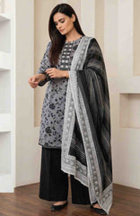 Black & White by Regalia Textile Unstitched Lawn Printed 3 Piece Suit  - RGLBLWTLP -02  Summer Collection