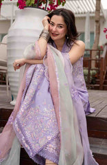 AYA –Luxury Lawn By Faiza Saqlain Unstitched Lawn Embroidered 3 Piece Suits - FSQLXL-SUELA- Summer Collection