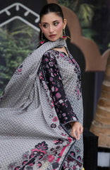 Luxury Printed Lawn By Regalia Unstitched  Lawn Printed 3 Piece Suit  - RGLASIBPRT-12- Silver Mehr- Summer Collection