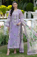 Signature Vol- II By Elaf Unstitched Lawn Embroidered 3 Piece Suit - ELFSGNV2-1B- Bianca - Summer Collection