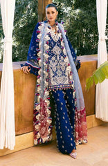 Reine Luxury By Republic Unstitched Lawn Embroidered 3 Piece Suits- RPRLXL-4A- Sia- Summer Collection