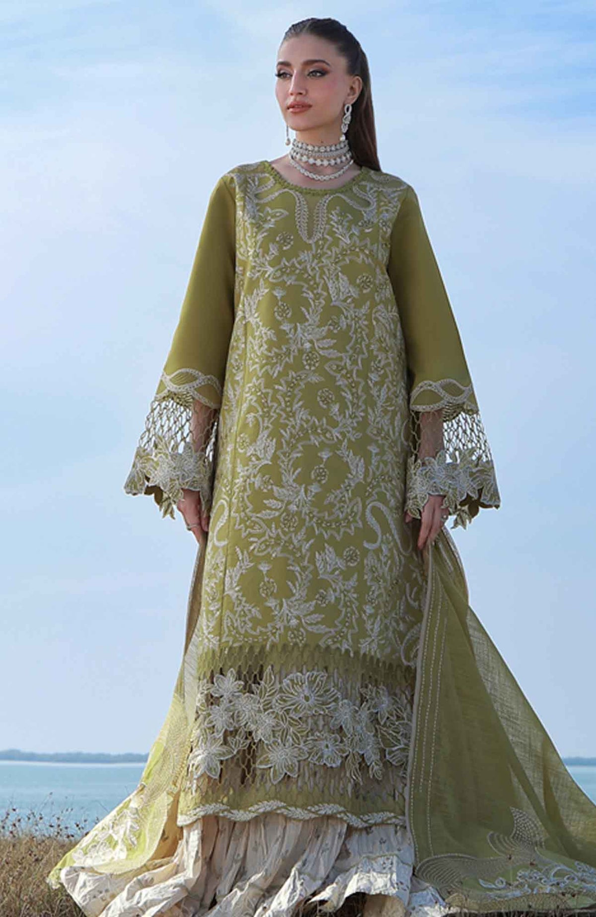 Premium by Rang Rasiya  Unstitched  Lawn Embroidered 3 Piece Suit - RRPRML-15 -Zariah  Summer Collection