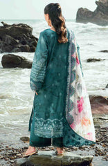 Nureh Gardenia Unstitched Lawn Embroidered 3 Piece Suit - NRGRDL2-02- Summer Collection