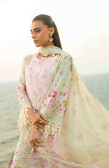 Summer Dream By Manara Unstitched Lawn Embroidered 3 Piece Suit - MNMSDRL-02- Coral Mist-Summer Collection