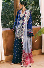 Reine Luxury By Republic Unstitched Lawn Embroidered 3 Piece Suits- RPRLXL-4A- Sia- Summer Collection