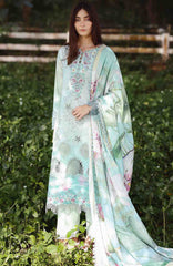 Solace Ombre Chikankari By Mushq Unstitched Lawn Embroidered 3 Piece Suit - MQHMSOCK- Tranquil Muse- Summer Collection