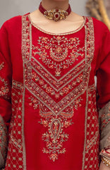 Zurr Signature by AB Textile Ready To Wear Organza Embroidered 3 Piece Suit -  ABZRSN-02 - Formal Collection