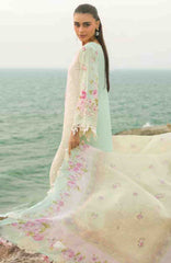Summer Dream By Manara Unstitched Lawn Embroidered 3 Piece Suit - MNMSDRL-02- Coral Mist-Summer Collection