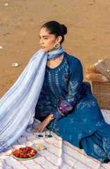 Siraa Lawn by Sadaf Fawad Khan Embroidered Suit Unstitched 3 Piece - SFKSILXL02- Shenaaz - Summer Collection