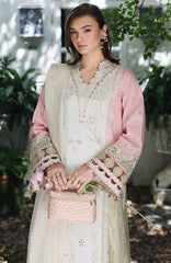 Qline by Qalamkar  Unstitched Lawn Embroidered 3 Piece Suit - QLMQDL-2- Aylin -  Summer Collection