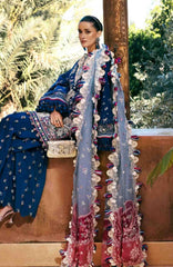 Reine Luxury By Republic Unstitched Lawn Embroidered 3 Piece Suits- RPRLXL-4A- Sia- Summer Collection